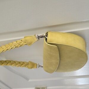 Yellow Crossbody Bag With Removable Stap
